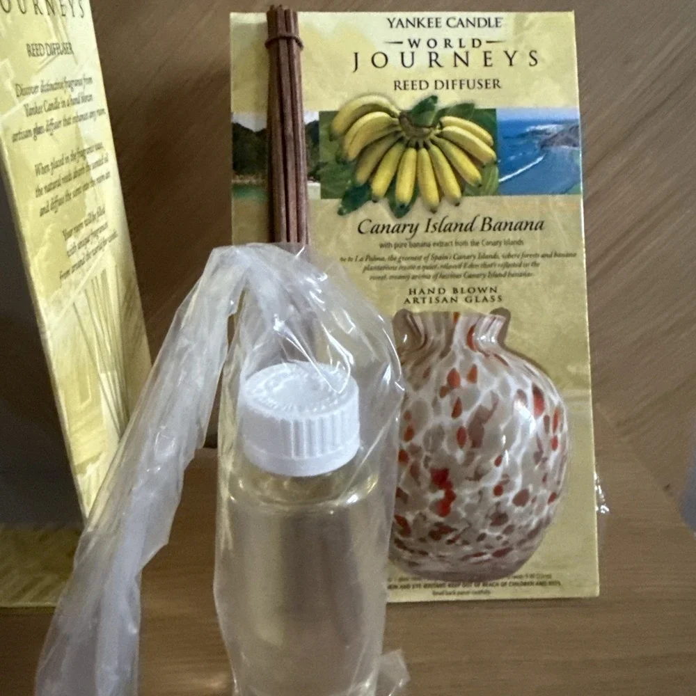 Yankee Candle World Journeys Canary Island Banana 4 Oz  Fragrance Reed Diffuser